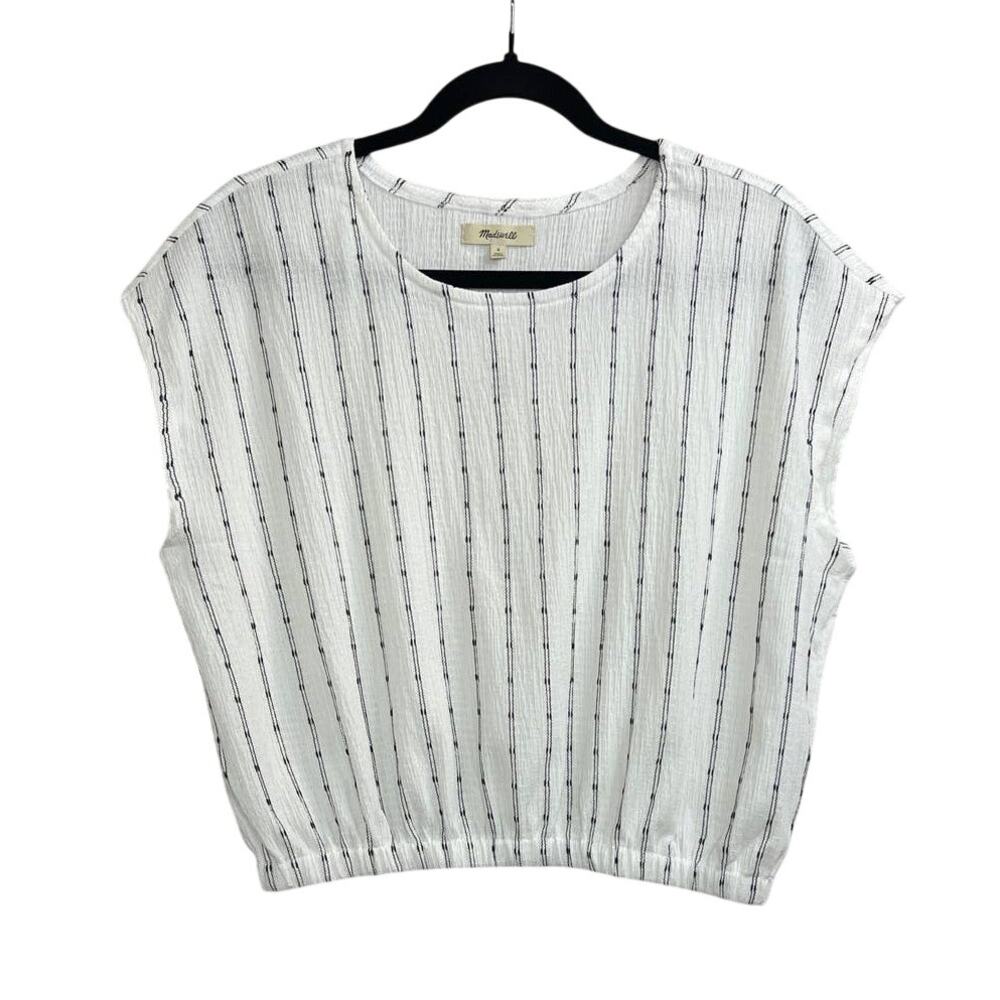 NWT Madewell‎ Boho White Sleeveless Top Women’s Size Small - Picture 3 of 7